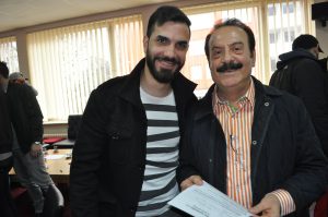 Takımda futbol oynayan Poyraz Akgül ve Behçet Algan