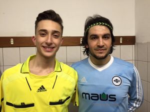 Mehmet Karakaya ve yardımcı hakem Resul Vardar.