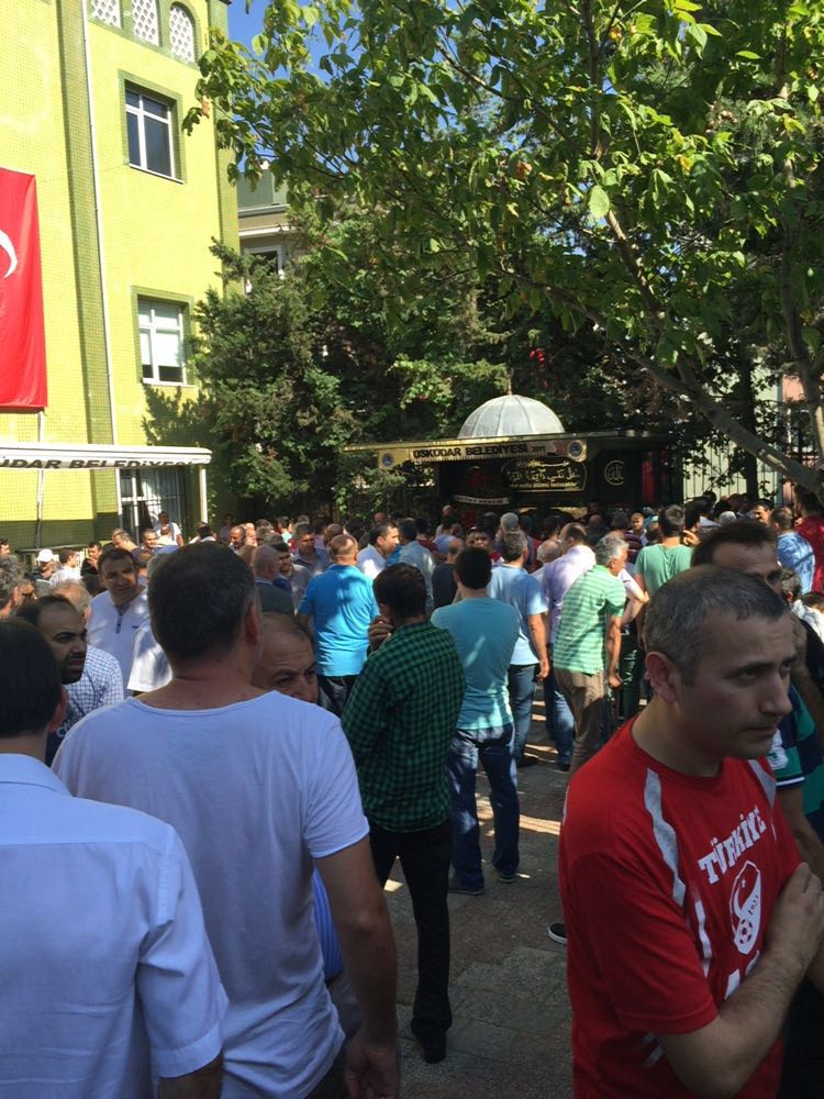 Darbe şehidine hüzünlü veda
