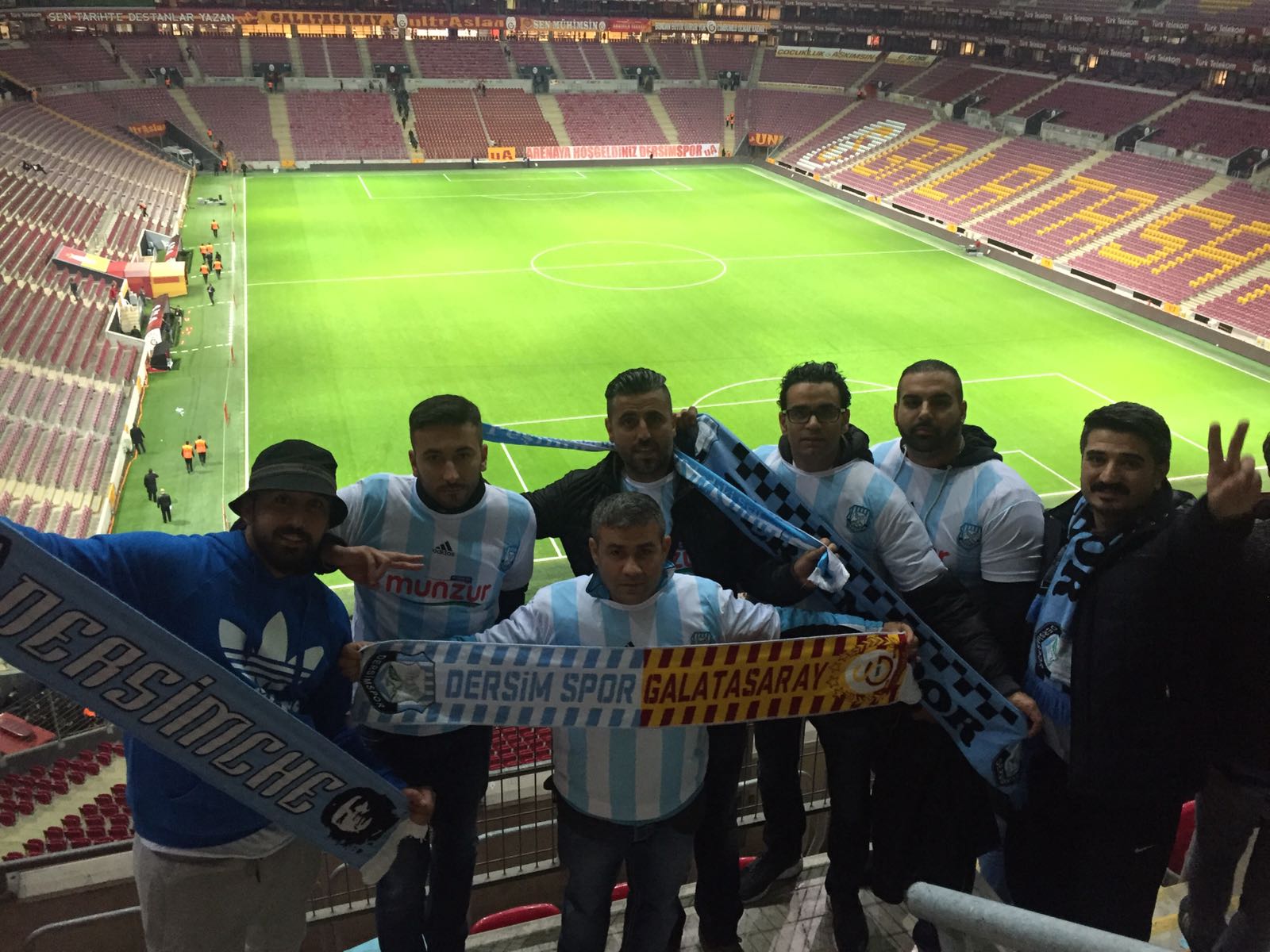Dersimspor yönetimi maçı statta izledi