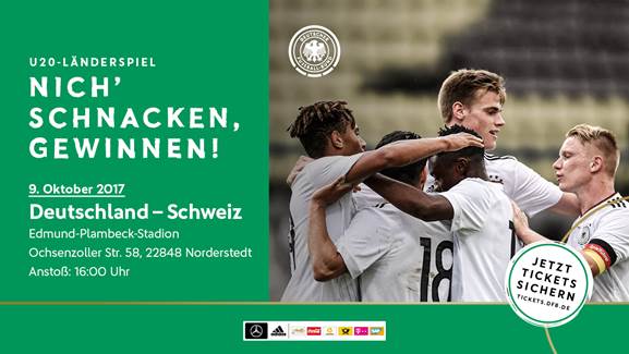 U 20 spielt gegen die Schweiz