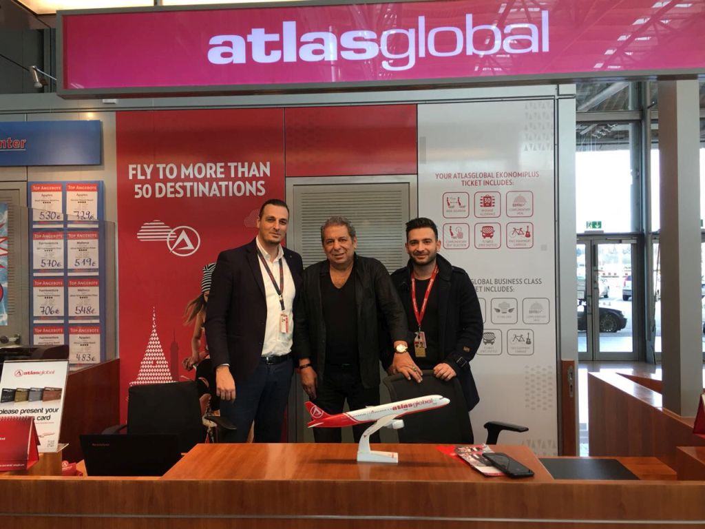 Atlasglobal ile uçtu