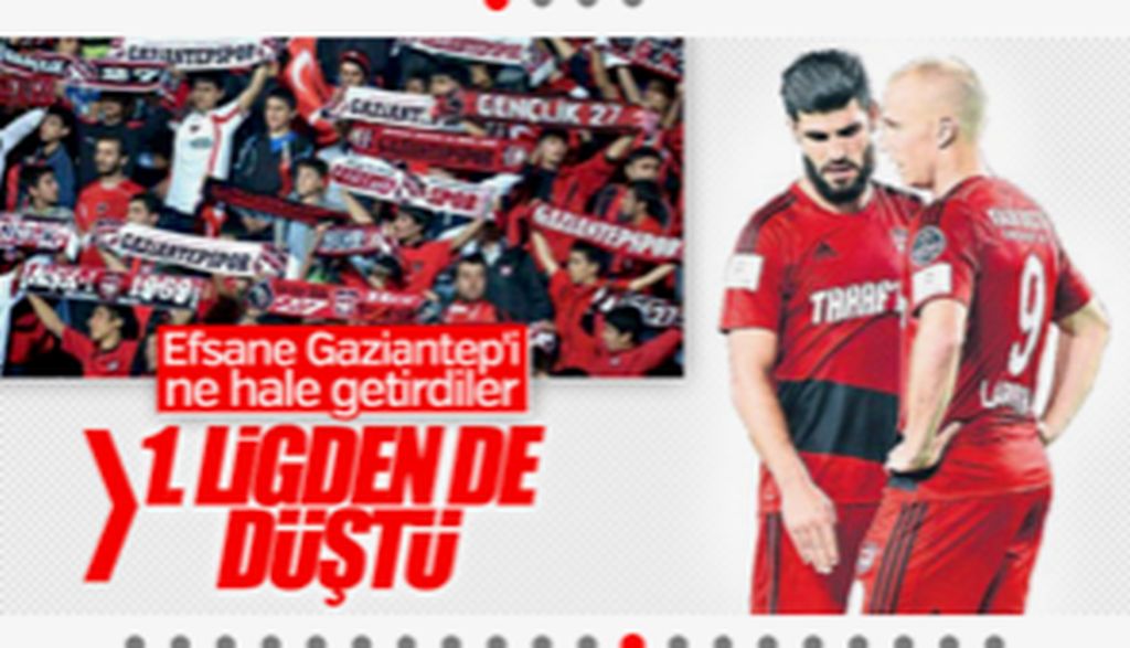 Gaziantepspor küme düştü