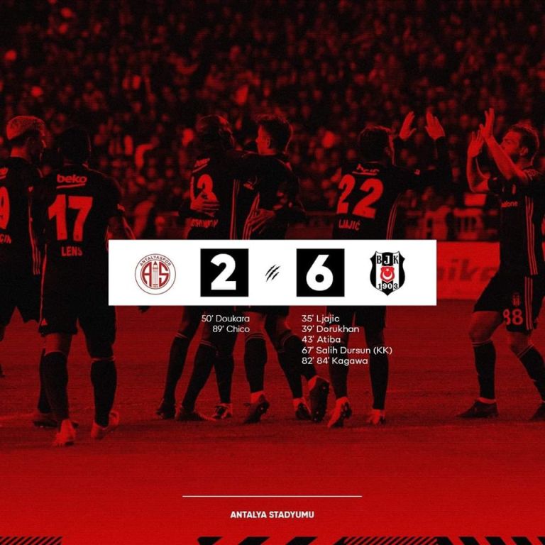 Beşiktaş, Antalyaspor’u Farka Boğdu: 6-2