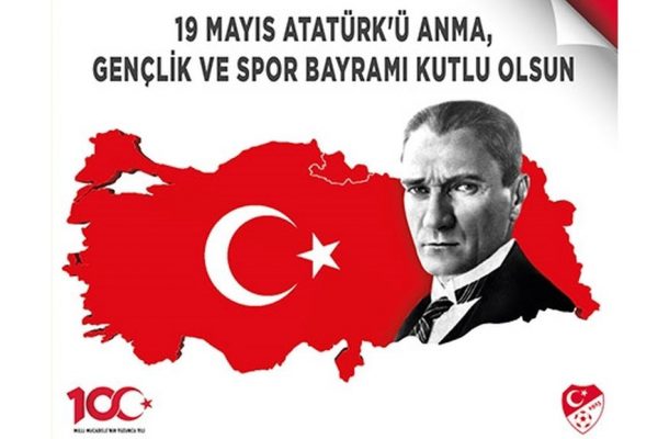 19 Mayıs Atatürk’ü Anma Gençlik ve Spor Bayramımız kutlu olsun.