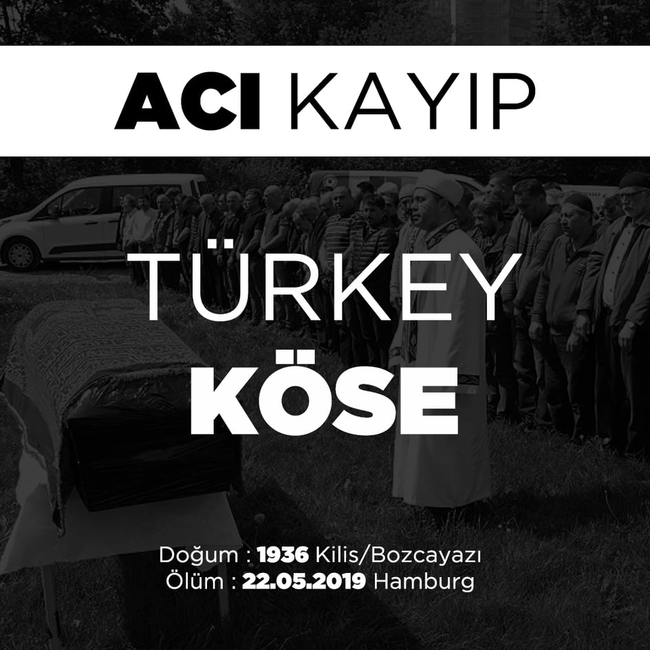 GAZETECİ HURŞİT KÖSE’NİN BABASI SON YOLCULUĞUNA UĞURLANDI