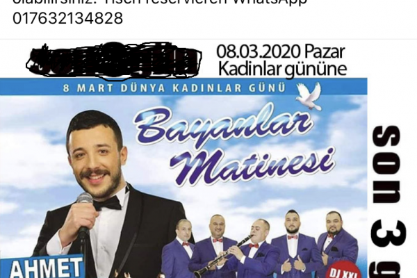 Kadınlar gününe Özel Yılın Bayanlar Matinesi