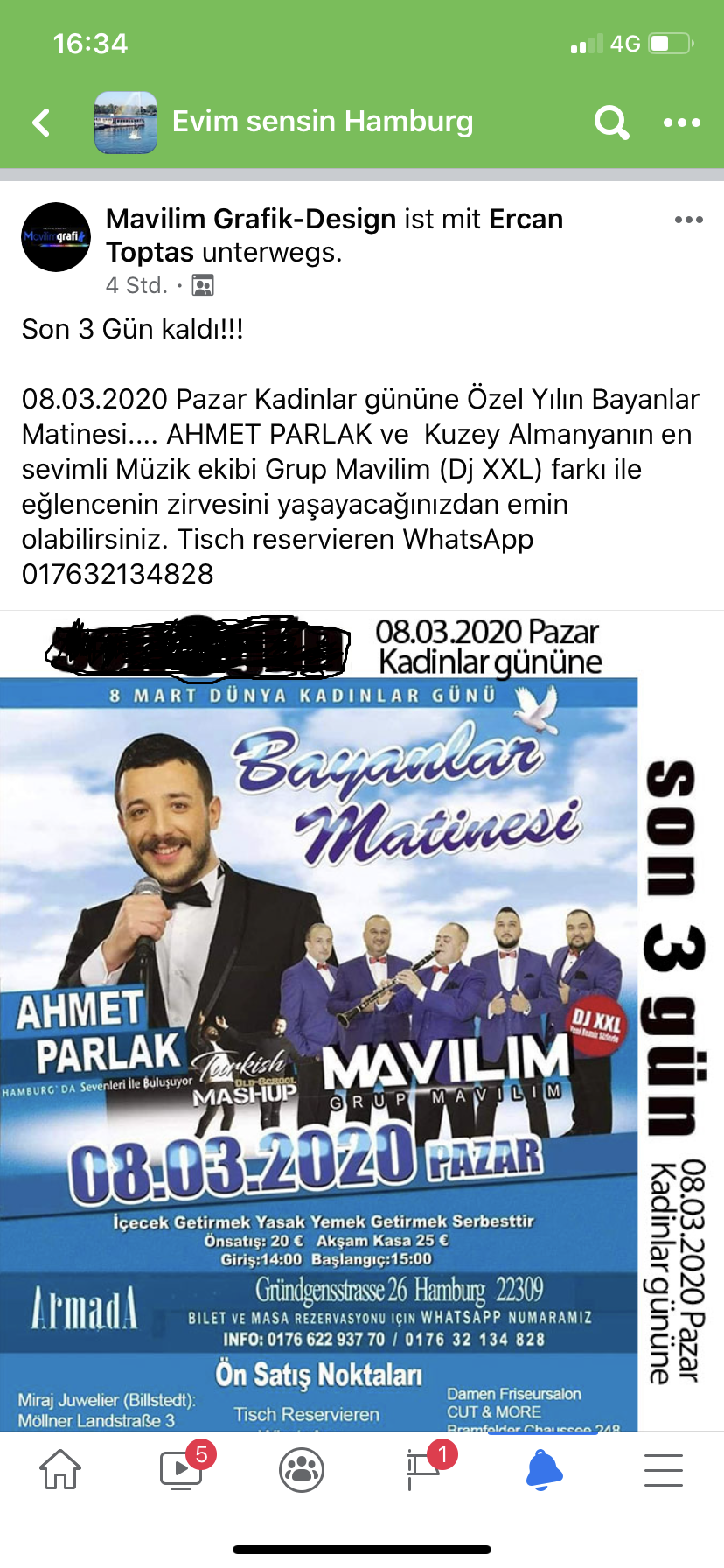 Kadınlar gününe Özel Yılın Bayanlar Matinesi