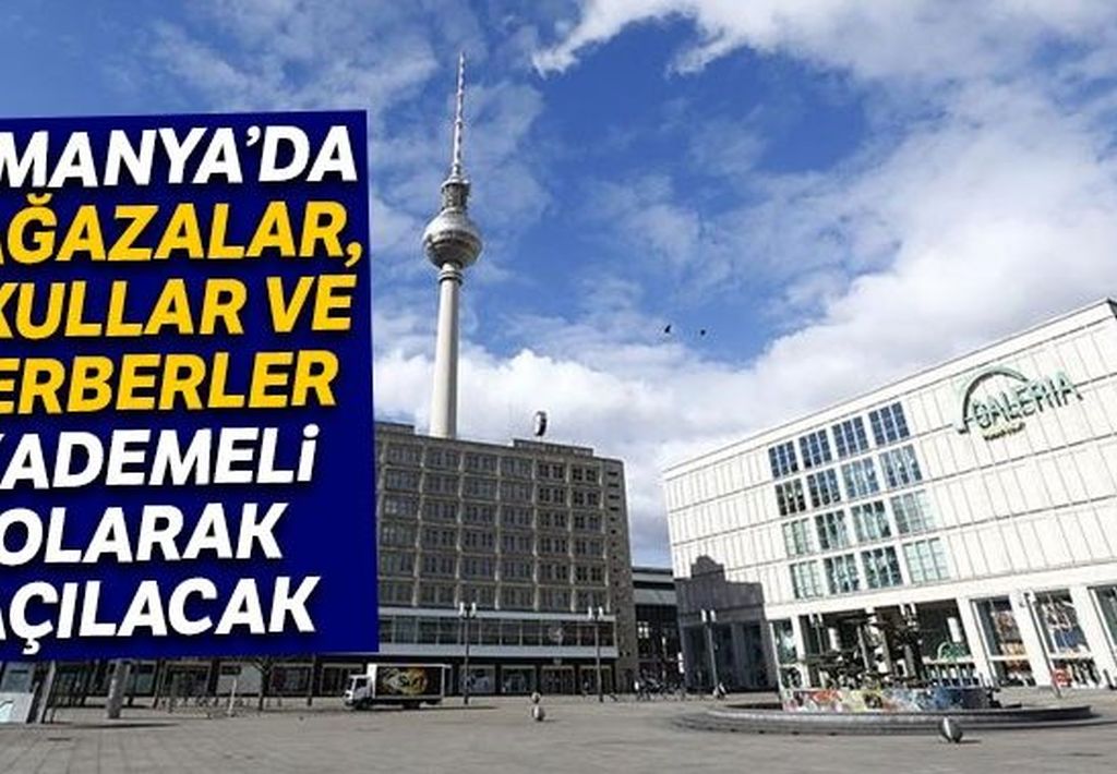 Almanya’da 22 Mart’ta alınan tedbirler kademeli olarak gevşetilecek.