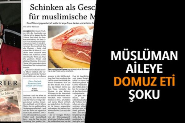Müslüman aileye domuz eti şoku