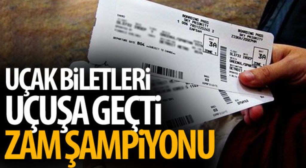 Uçak fiyatları uçuşa geçti