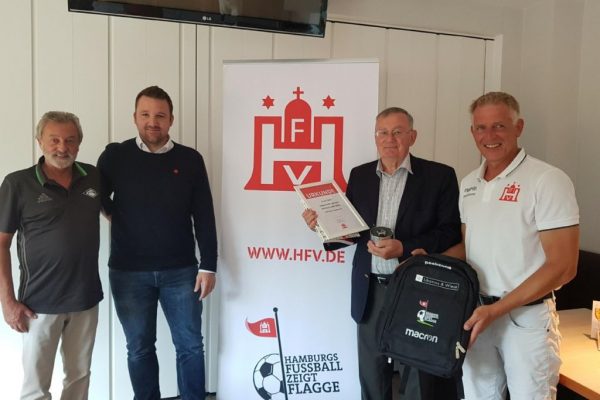 Erich Talke (Komet Blankenese) ist HFV-Ehrenamtler des Monats Mai