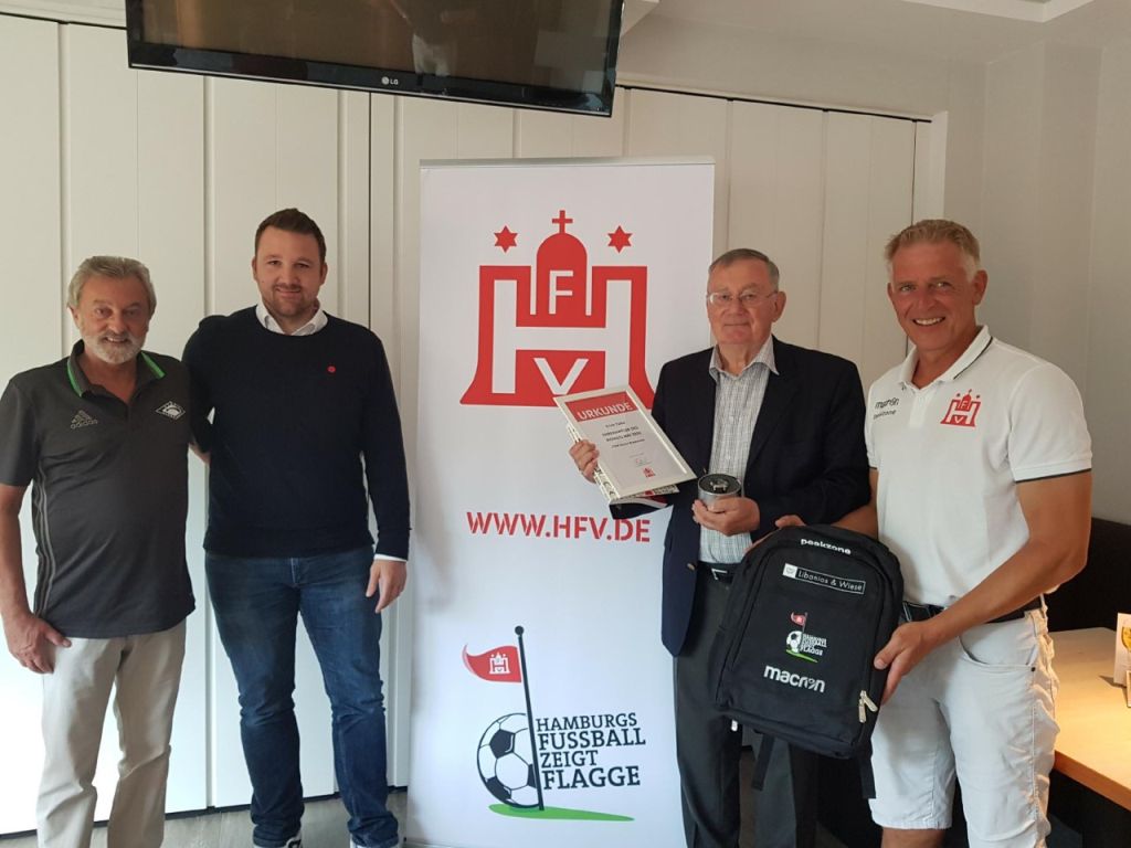 Erich Talke (Komet Blankenese) ist HFV-Ehrenamtler des Monats Mai