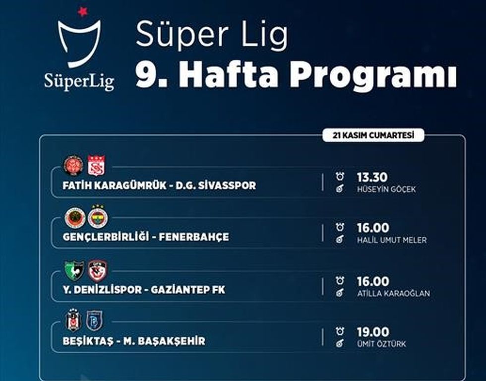 Futbol: Haftanın programı!