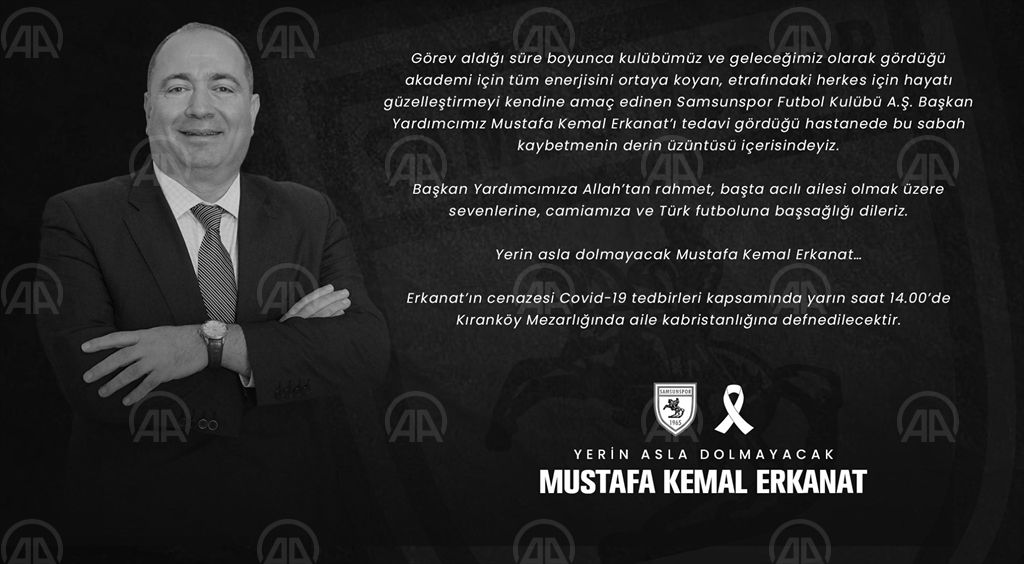 Yılport Samsunspor Kulübünden başsağlığı mesajı
