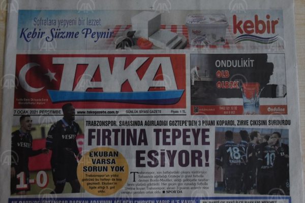 Trabzon yerel basınında Göztepe galibiyetinin yankıları