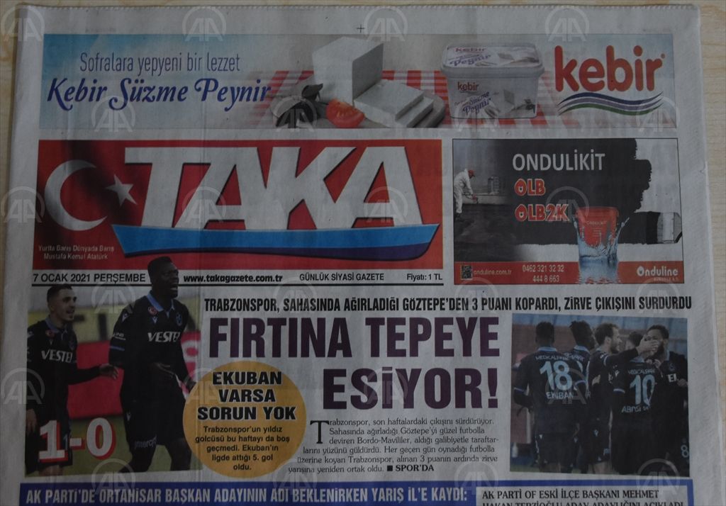 Trabzon yerel basınında Göztepe galibiyetinin yankıları