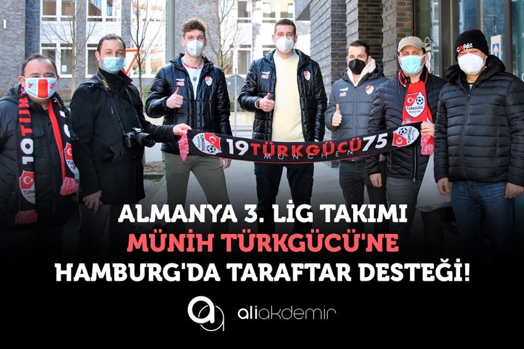 Almanya 3. Lig Takımı Münih Türkgücü’ne Hamburg’da Taraftar Desteği!