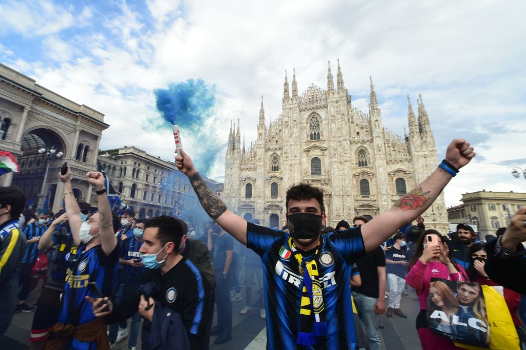 Inter, Serie A şampiyonluğunu kutluyor