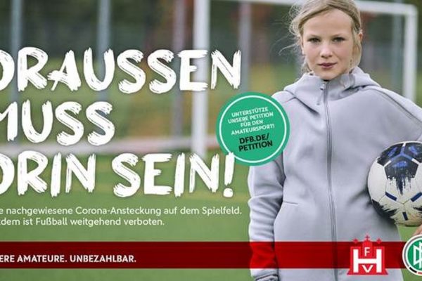 Draußen muss drin sein: DFB und DOSB starten Petition für Amateursport