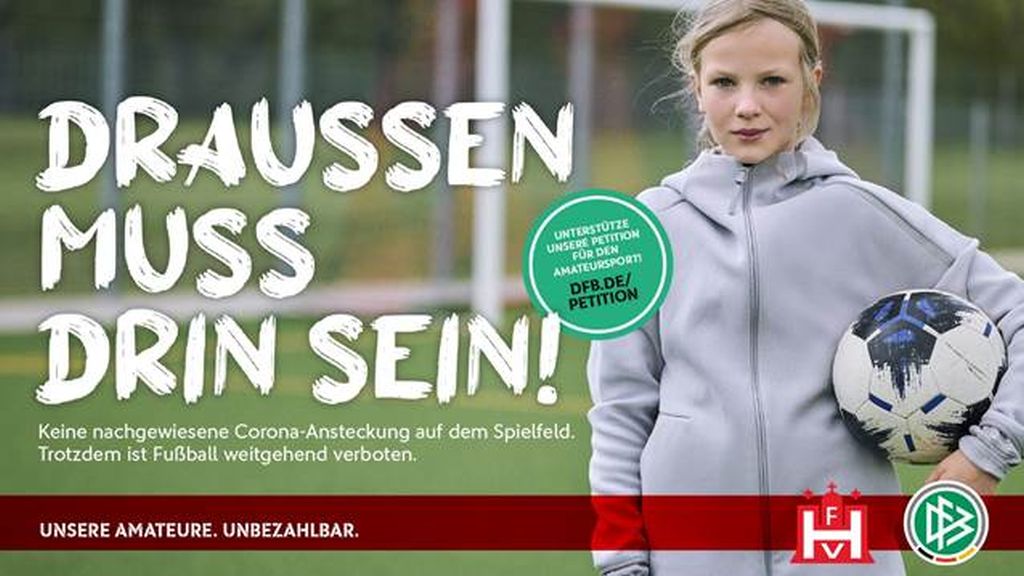 Draußen muss drin sein: DFB und DOSB starten Petition für Amateursport