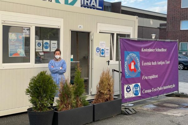 Hamburg’da hızlı test merkezi açıldı