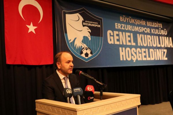 Büyükşehir Belediye Erzurumspor başkanlığına Ömer Düzgün yeniden seçildi: