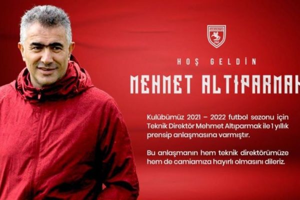 Samsunspor, teknik direktör Mehmet Altıparmak ile anlaştı