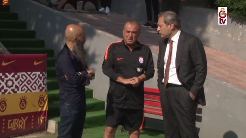 Galatasaray’da başkan Burak Elmas, Fatih Terim ile bir araya geldi
