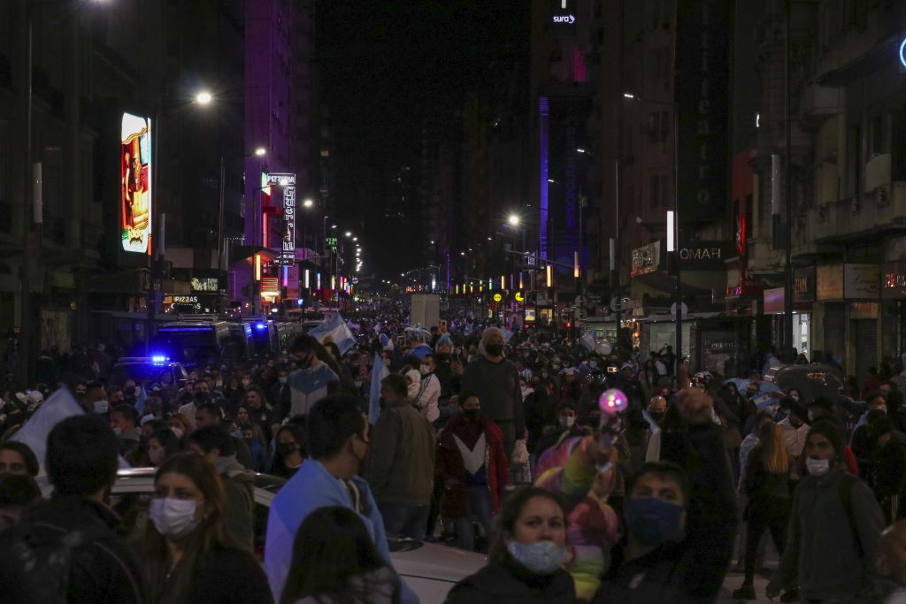Arjantin halkı Kupa Amerika zaferini kutluyor