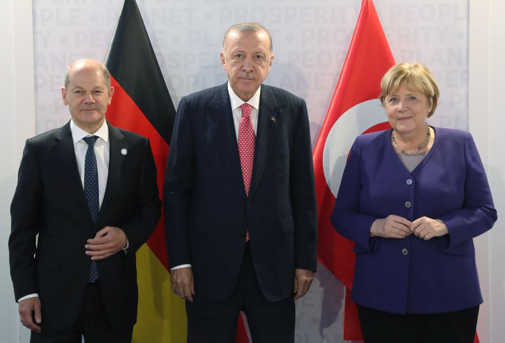 Cumhurbaşkanı Erdoğan, Almanya Başbakanı Merkel’i kabul etti