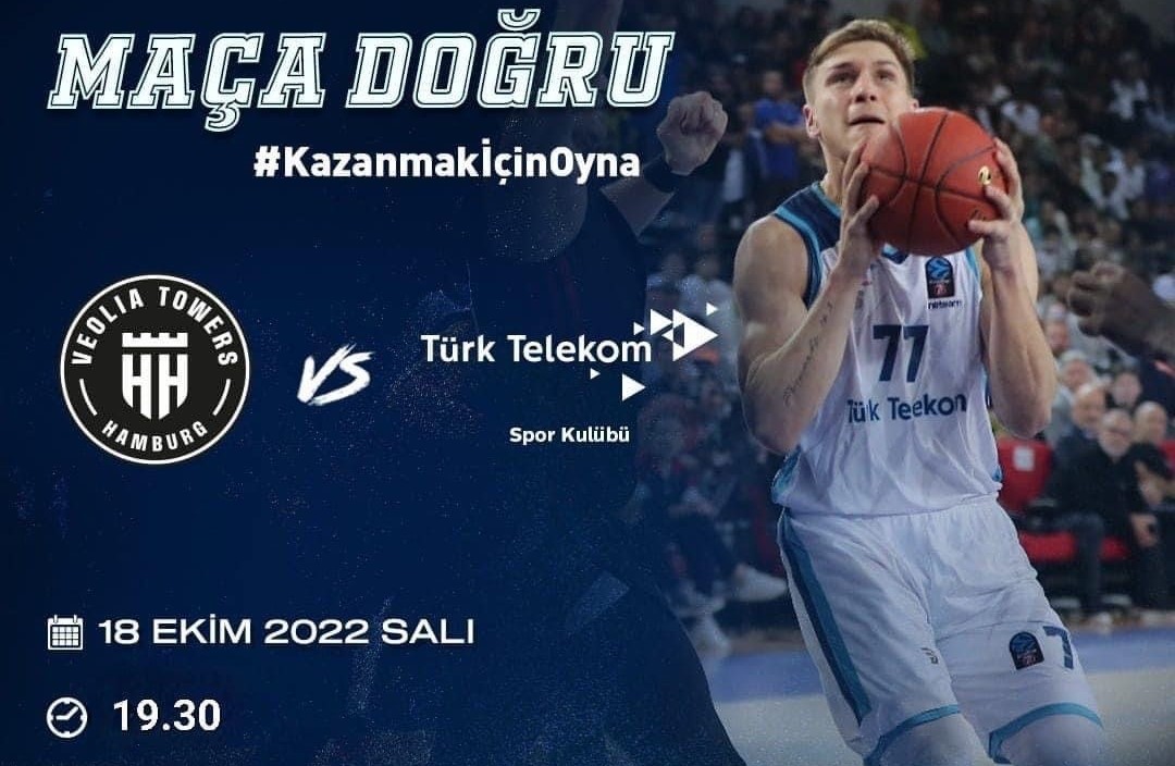 Türk Telekom”un maçı bugün saat 19:30’da Hamburg’da