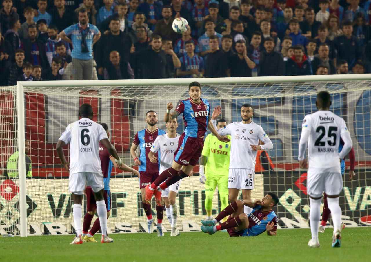 Beşiktaş’ın galibiyet serisi Trabzon’da sonlandı