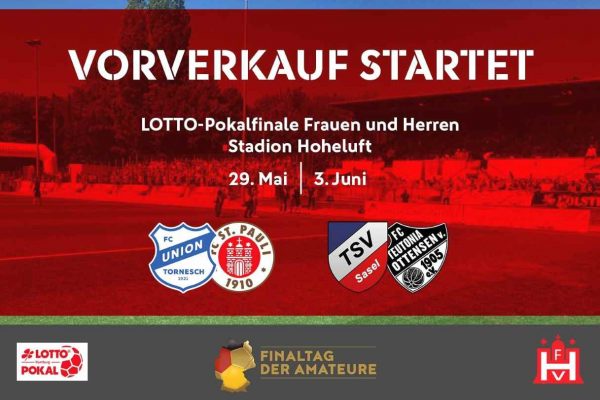 Vorverkauf für die LOTTO-Pokalendspiele der Frauen und Herren ist gestartet