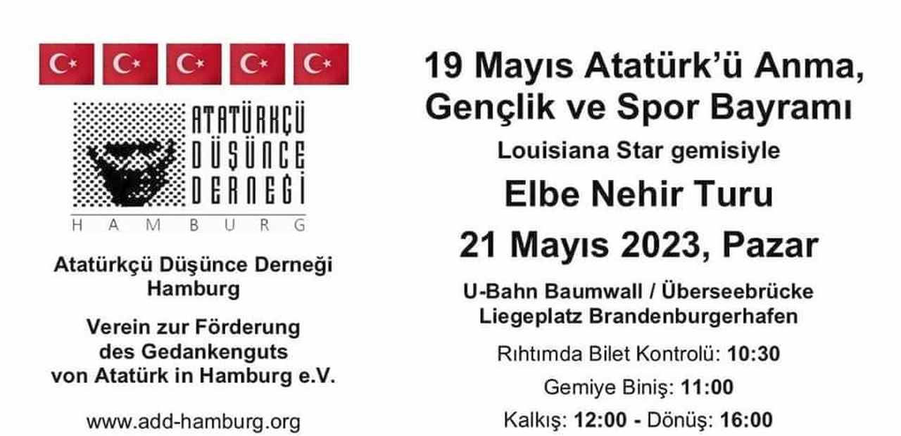 Hamburg ADD’den yarın 19 Mayıs kulaması