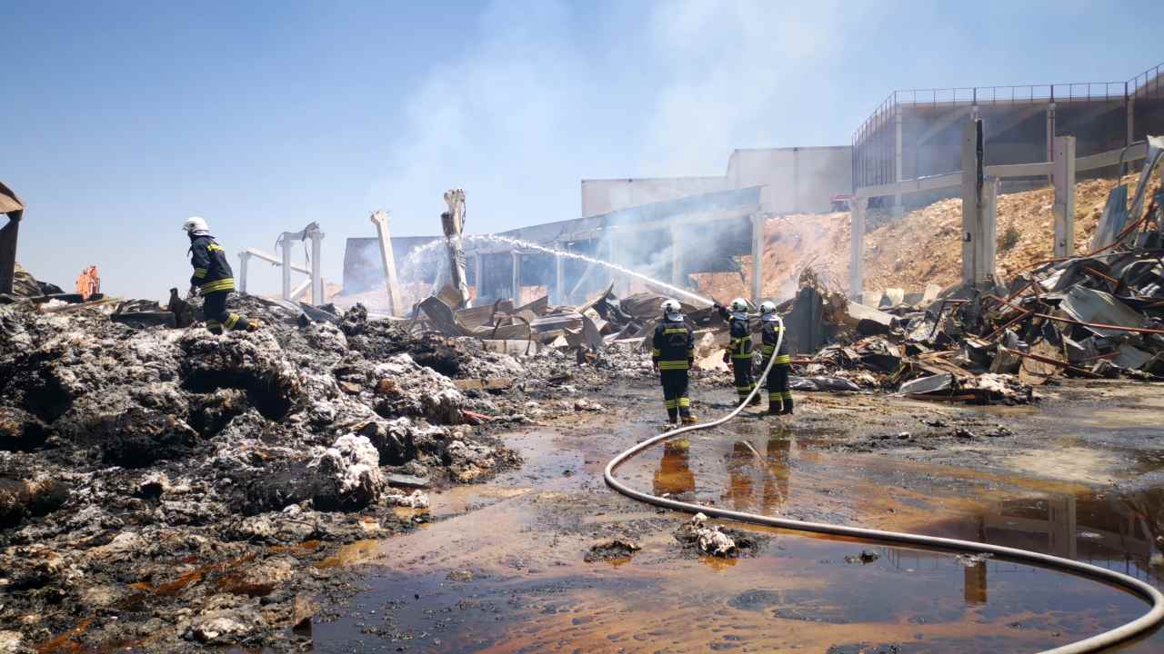 Gaziantep’teki fabrika yangını 35 milyon dolarlık hasara neden oldu