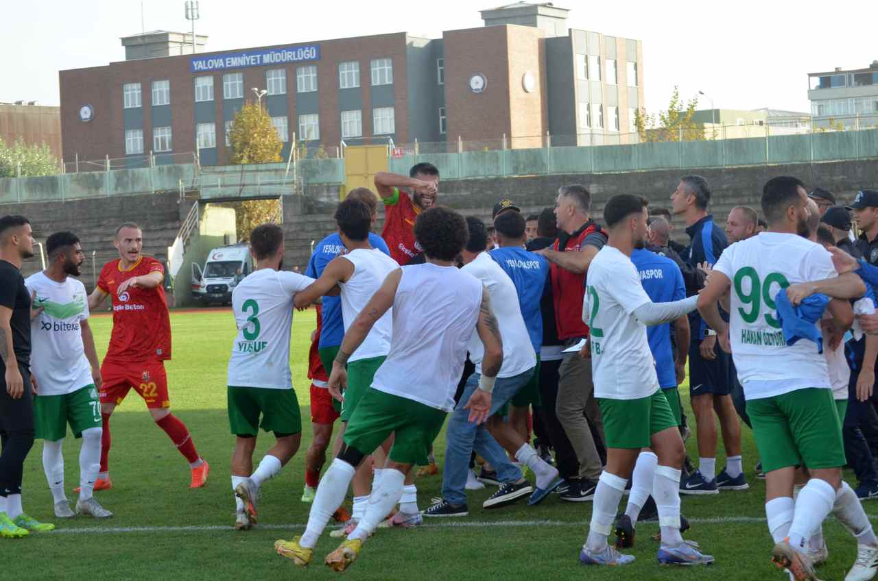 Yalova’da futbol maçının ardından çıkan kavgada 4 kişi gözaltına alındı