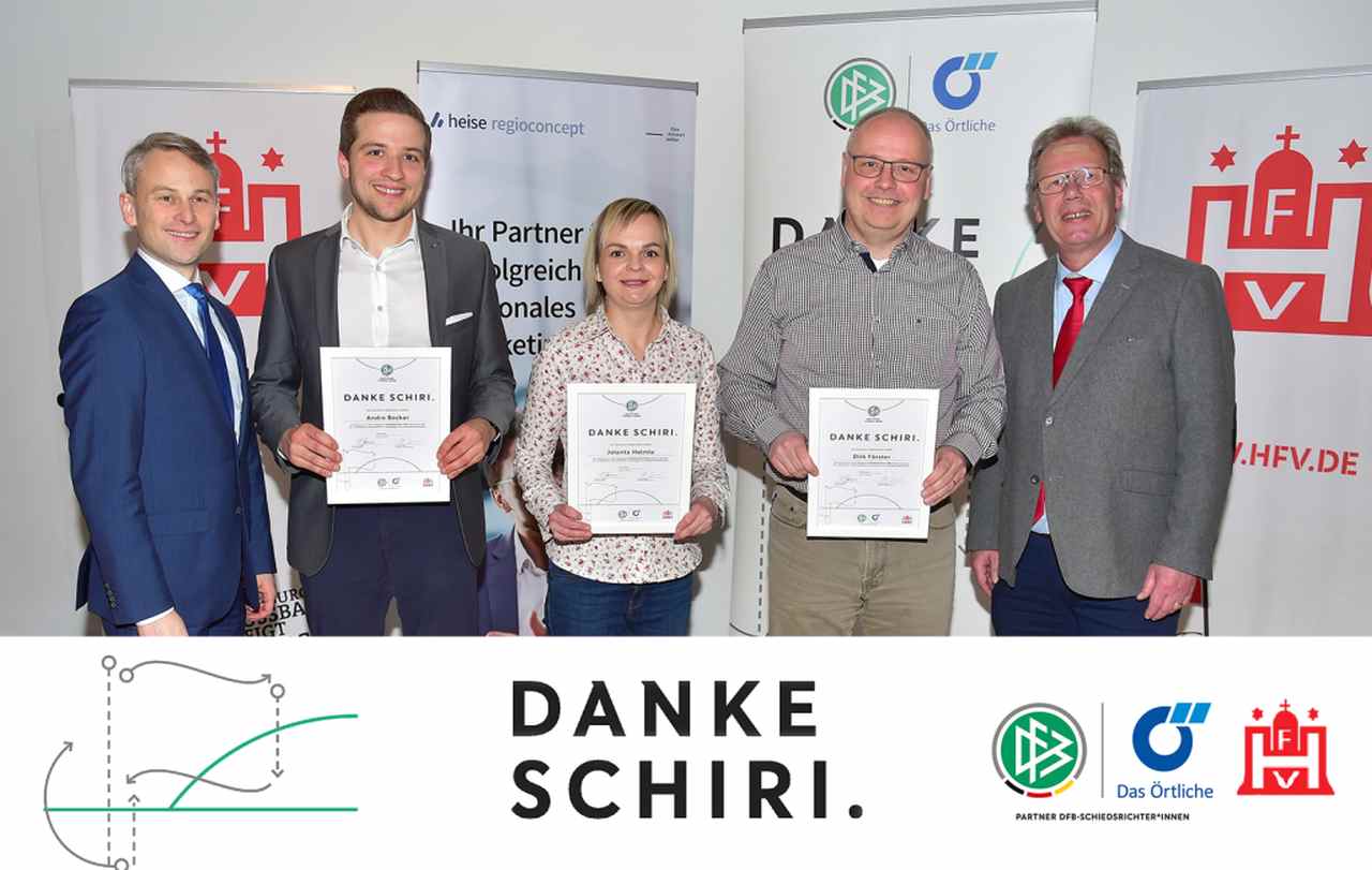 „DANKE SCHIRI“ 2024: Ehrung der drei HFV-Landessieger*innen