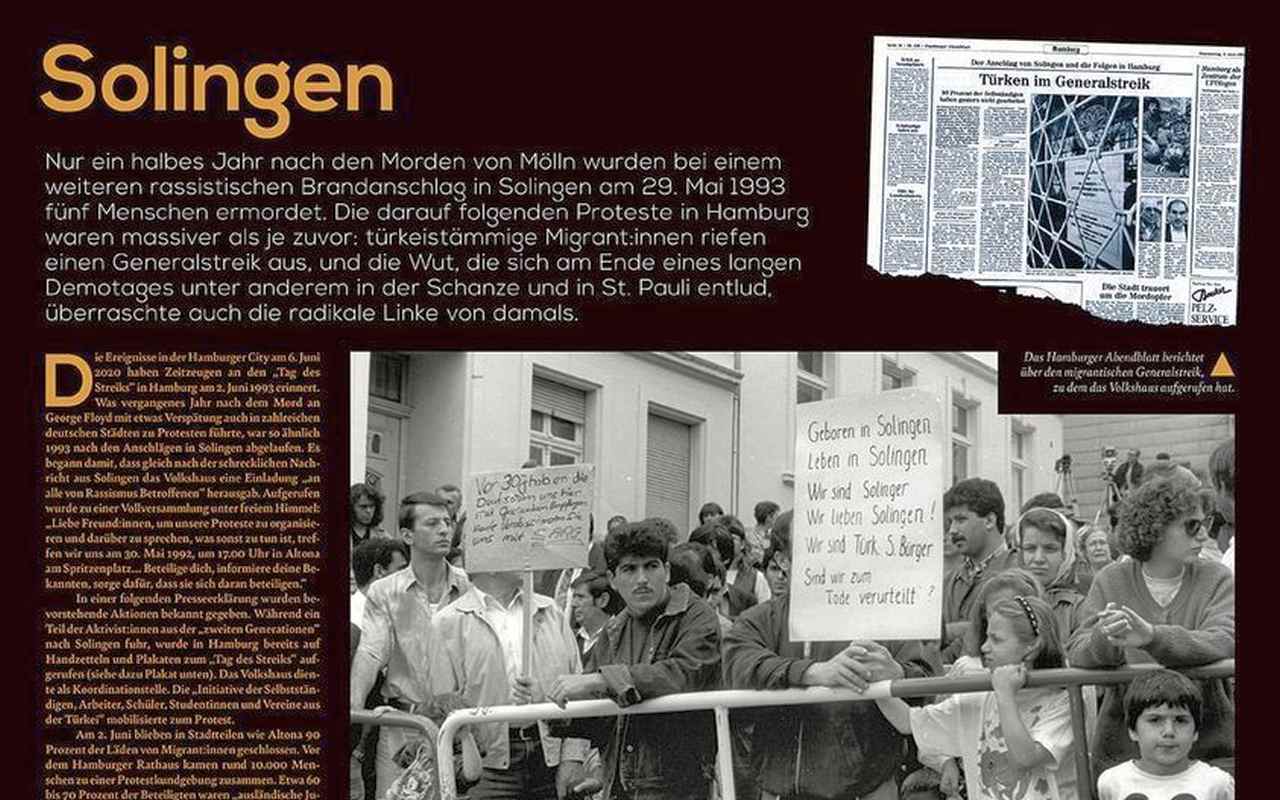 “Hamburg’da 1990’lı Yıllarda Göçmenlerin Direnişi” sergisi