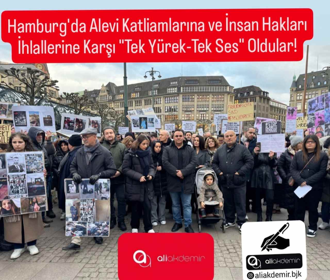 Hamburg’da Alevi Katliamlarına ve İnsan Hakları İhlallerine Karşı “Tek Yürek, Tek Ses” Oldular!