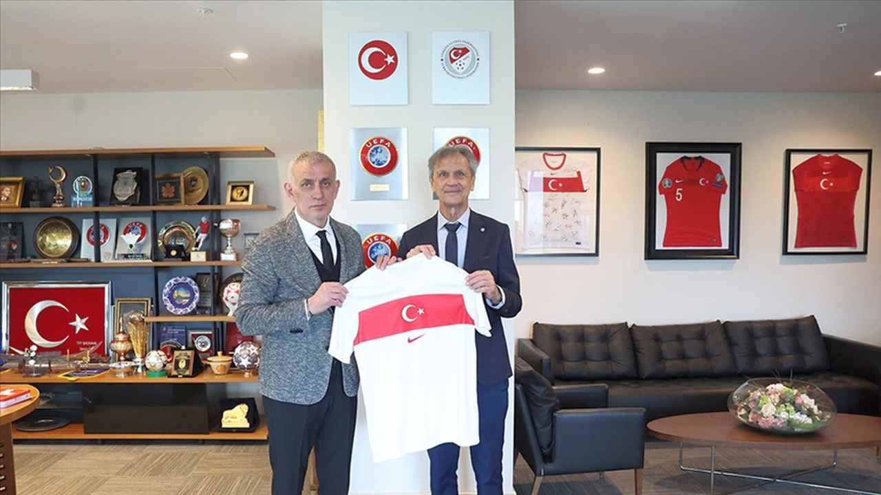 İsviçre Futbol Federasyonu Başkanı Blanc’dan TFF Başkanı Hacıosmanoğlu’na ziyaret