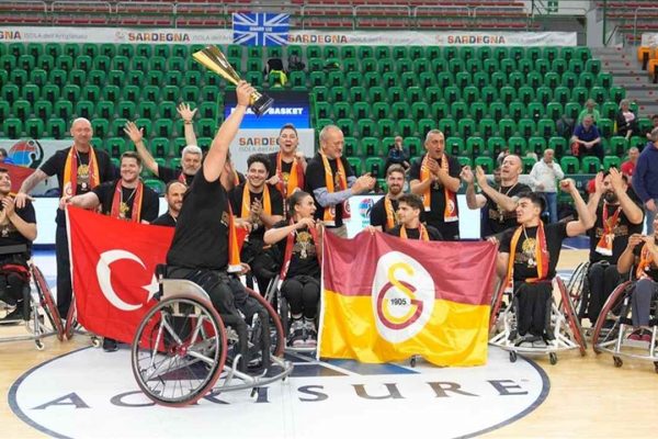 Galatasaray Fuzul Tekerlekli Sandalye Erkek Basketbol Takımı, Avrupa’da şampiyon oldu