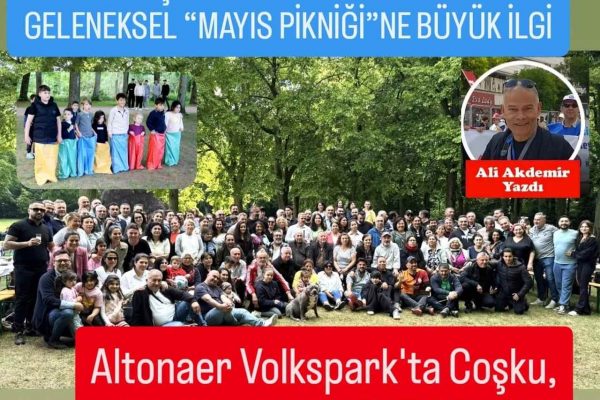 DEMOKRAT ÇORUMLULAR PLATFORMU’NDAN GELENEKSEL “MAYIS PİKNİĞİ”NE YOĞUN KATILIM