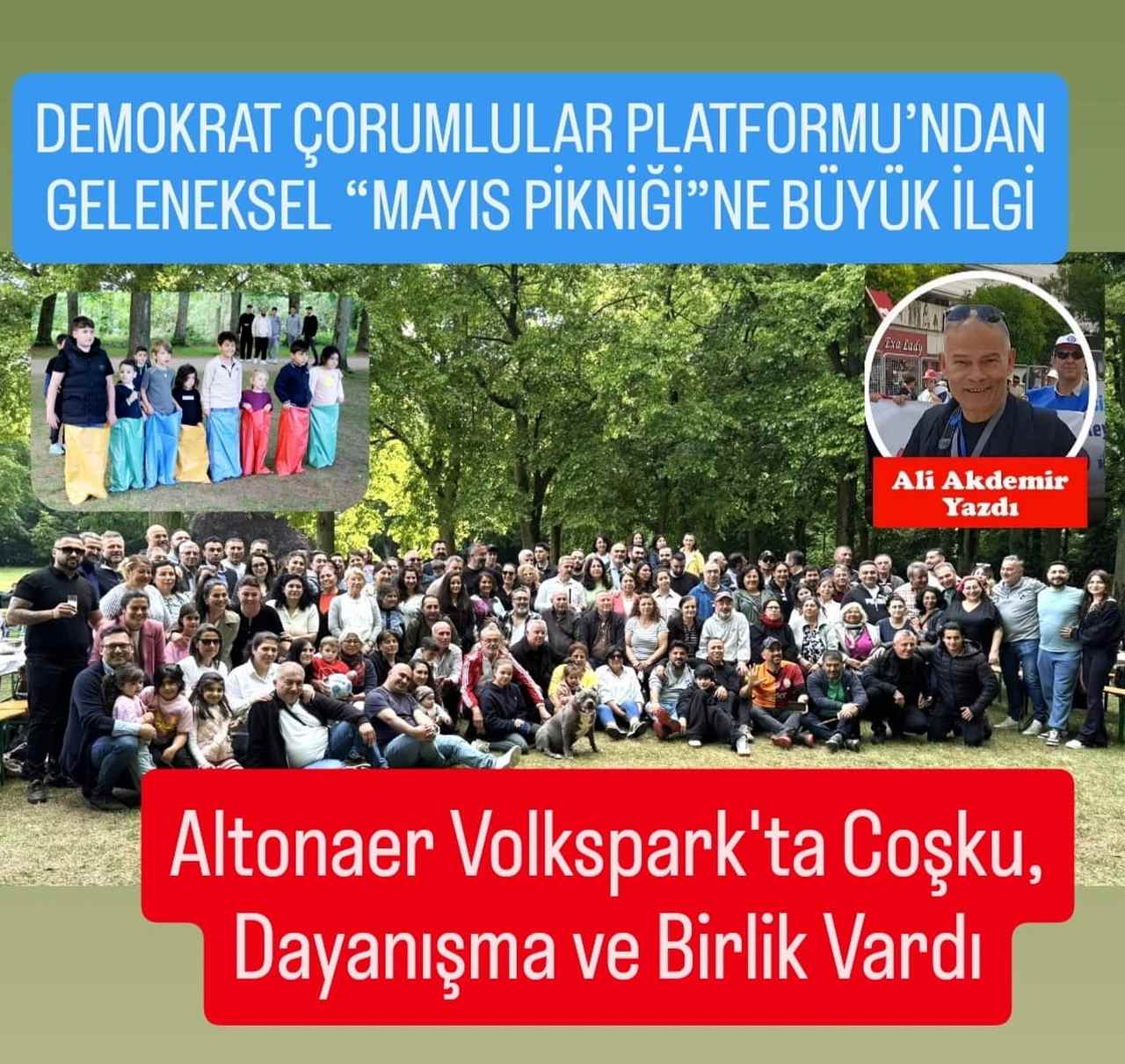 DEMOKRAT ÇORUMLULAR PLATFORMU’NDAN GELENEKSEL “MAYIS PİKNİĞİ”NE YOĞUN KATILIM