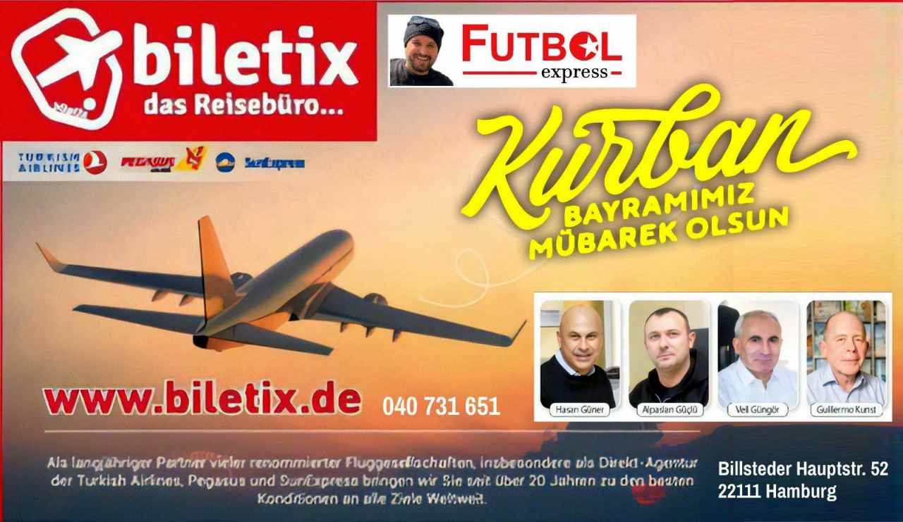 Hamburg’un Lider Seyahat Acentası BİLETİX’ten Anlamlı Bayram Mesajı