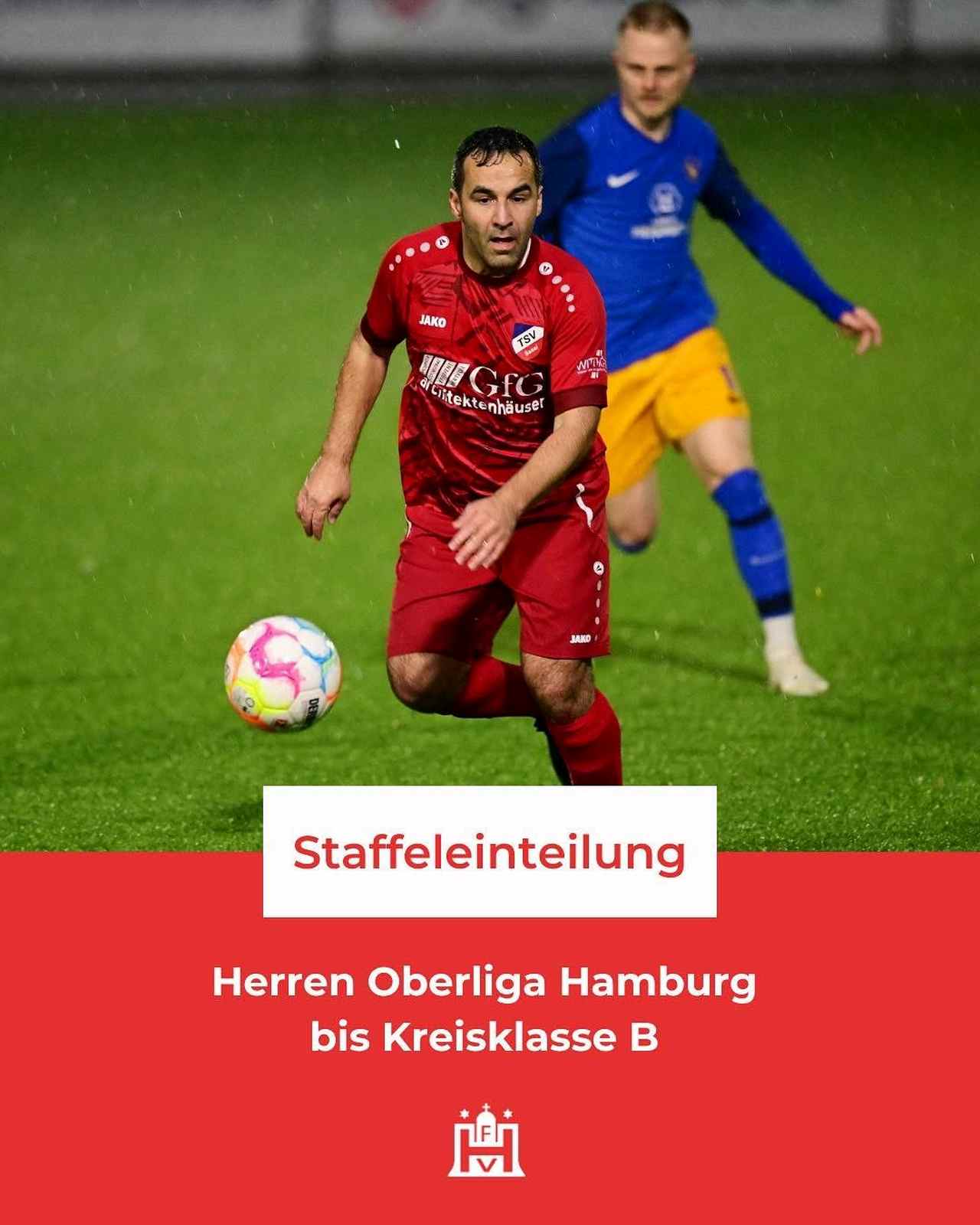 Staffeleinteilung der Herren von der Gamesright Oberliga Hamburg bis zur Kreisklasse für das Spieljahr 2025/2026