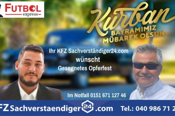 KFZ Sachverständiger 24’ün Kurucusu ve İş İnsanı Nahsen Taş’tan Kurban Bayramı Mesajı